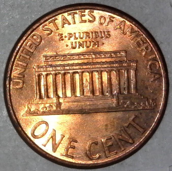 2000-P-Lincoln-Memorial-Cent-With-Nice-Column-Bar-DDR-To-The-Right
